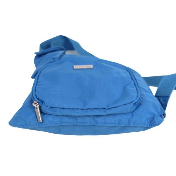 baggallini BLUE NYLON CANVAS URBAN MESSENGER CROSSBODY ORGANIZER SHOULDER BAG 2 - Picture 7 of 14